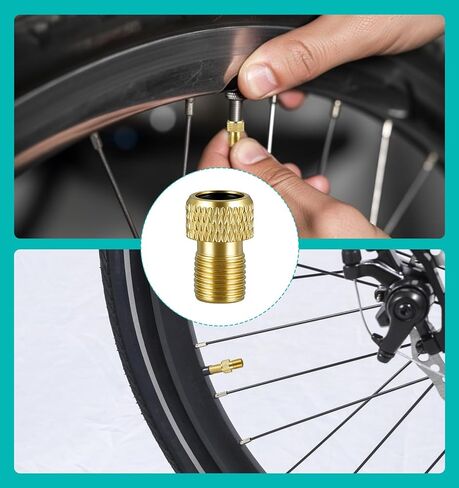 4Pcs Bike Pump Adapter Set, Air Pump Attachments & Air Pump Needle, Inflating Adapter Kit for Sport Balls Bicycles Inflatables in Kuwait
