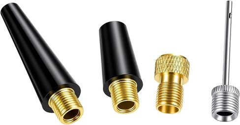 4Pcs Bike Pump Adapter Set, Air Pump Attachments & Air Pump Needle, Inflating Adapter Kit for Sport Balls Bicycles Inflatables in Kuwait