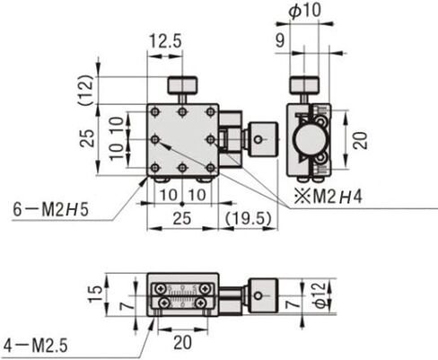 HTB25-A المرحلة الخطية، 25 × 25 مم متوافقة يدويًا دقيقة الترجمة الخطية مرحلة النزوح منصة X المحور الخطي المرحلة المنزلقة لأجهزة القياس in Kuwait
