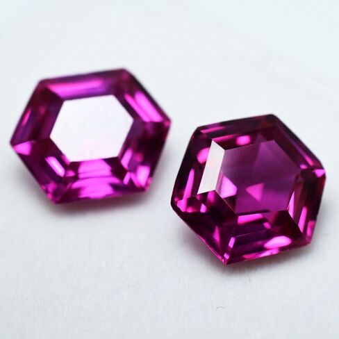 Untreated 16 to 18 Ct CERTIFIED Natural FANCY CUT Pink SAPPHIRE Gemstone Pair in Kuwait