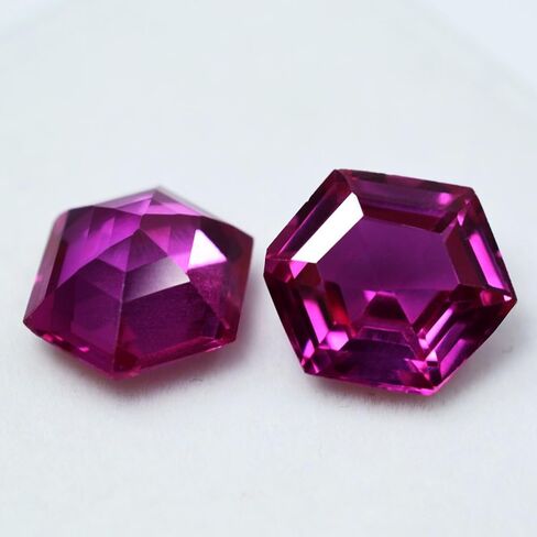 Untreated 16 to 18 Ct CERTIFIED Natural FANCY CUT Pink SAPPHIRE Gemstone Pair in Kuwait