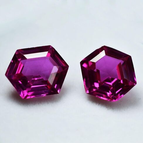 Untreated 16 to 18 Ct CERTIFIED Natural FANCY CUT Pink SAPPHIRE Gemstone Pair in Kuwait