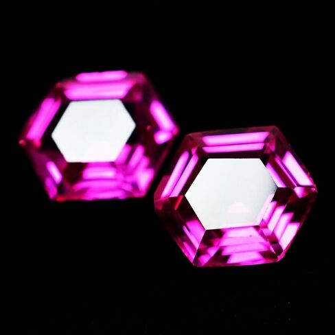 Untreated 16 to 18 Ct CERTIFIED Natural FANCY CUT Pink SAPPHIRE Gemstone Pair in Kuwait