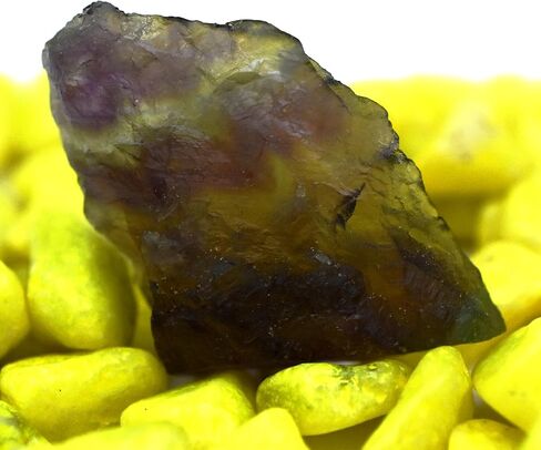 Uncut Rough Natural Multi Color Fluorite 64.05 Ct CERTIFIED Earth Mined Gemstone in Kuwait