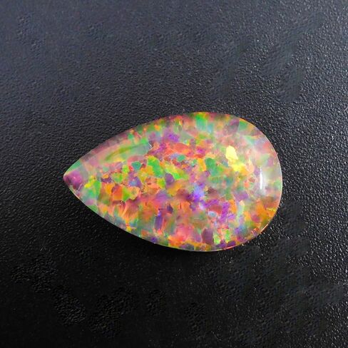 10.90 Ct Natural CERTIFIED Boulder Opal Pear Cut Rare Ring Size Loose Gemstone in Kuwait