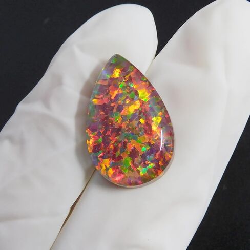 10.90 Ct Natural CERTIFIED Boulder Opal Pear Cut Rare Ring Size Loose Gemstone in Kuwait