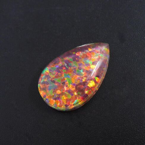 10.90 Ct Natural CERTIFIED Boulder Opal Pear Cut Rare Ring Size Loose Gemstone in Kuwait