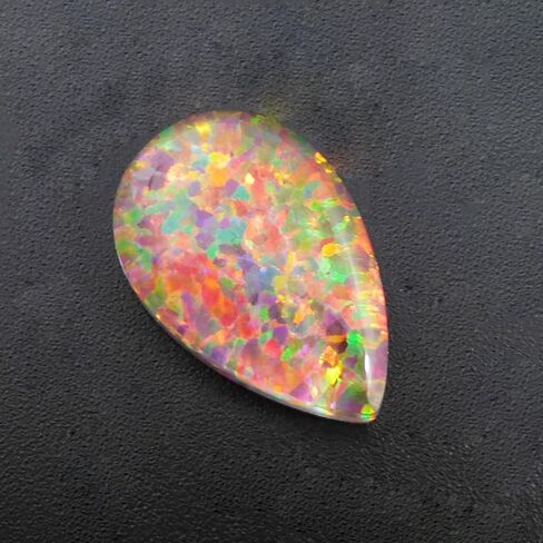 10.90 Ct Natural CERTIFIED Boulder Opal Pear Cut Rare Ring Size Loose Gemstone in Kuwait