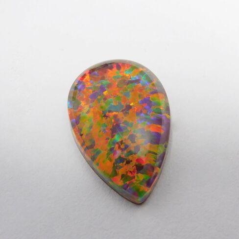 10.90 Ct Natural CERTIFIED Boulder Opal Pear Cut Rare Ring Size Loose Gemstone in Kuwait