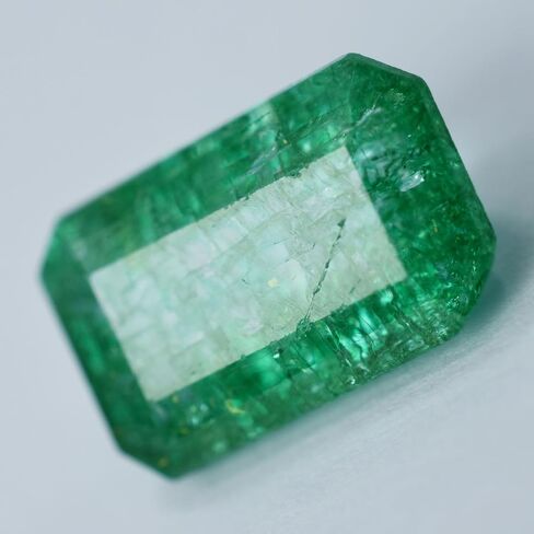 NATURAL Green Emerald 10.23 Ct CERTIFIED Emerald Cut Loose Gemstone Ring Size in Kuwait