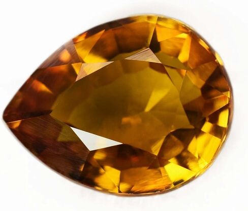Excellent Quality 8.35 Ct Yellow SAPPHIRE Natural Gemstone Pear Cut CERTIFIED in Kuwait