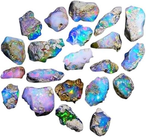 Multi Color 220.80 Ct Natural Opal Uncut Lot Rough Gemstone Certified Raw Perfect Gift For Her in Kuwait