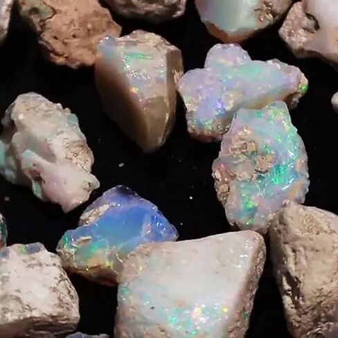 Multi Color 220.80 Ct Natural Opal Uncut Lot Rough Gemstone Certified Raw Perfect Gift For Her in Kuwait