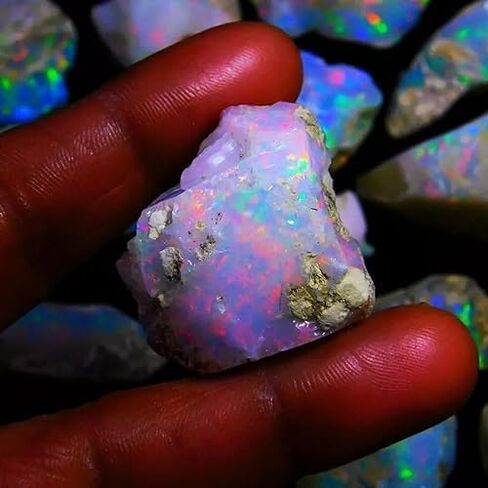 Multi Color 220.80 Ct Natural Opal Uncut Lot Rough Gemstone Certified Raw Perfect Gift For Her in Kuwait