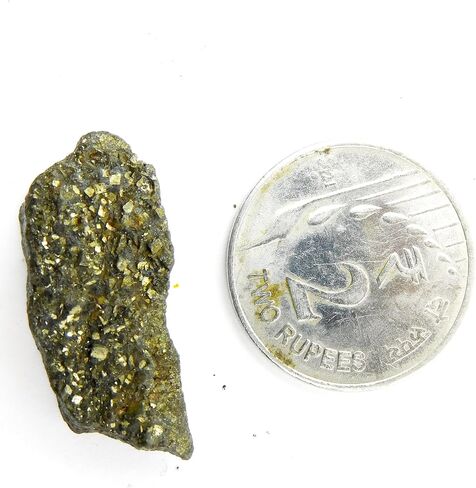 28.40 Ct Pyrite Perfect Uncut Raw Rough Natural Loose Gemstone CERTIFIED in Kuwait