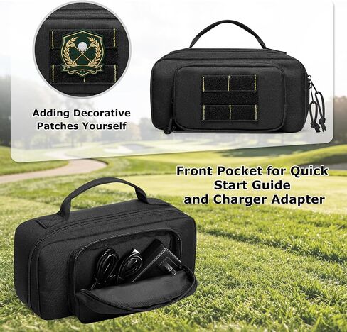 CURMIO Carrying Case Compatible with Bushnell Golf Wingman HD GPS Speaker | Golf Rangefinder Audio Speaker Holder, Adjustable Fixing Belt, Compact Size, Tactical Design, Protective Organizer, Outdoor in Kuwait