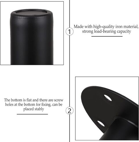 Healifty Speaker Mount Stand Base Replacement Iron Bottom with Screw Holes 4.25In Flat Speaker Bracket for Stable Dj Stage and Live Sound Setup in Kuwait