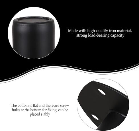 Healifty Speaker Mount Stand Base Replacement Iron Bottom with Screw Holes 4.25In Flat Speaker Bracket for Stable Dj Stage and Live Sound Setup in Kuwait