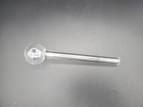 Oil burner bubble 6 Inch Glass Pipes, Clear, Fancy Design, 60 Pieces Jar Display in Kuwait