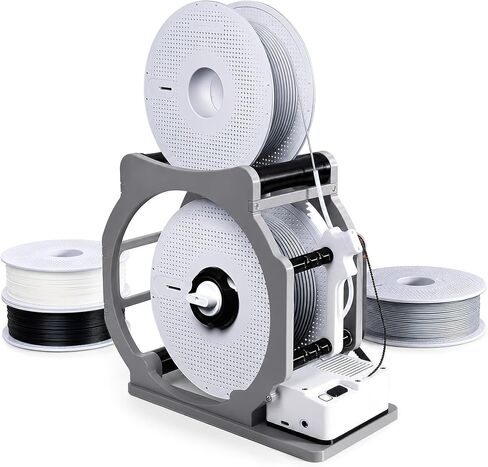 THOUSANDSUNNY 3D Filament Respooler، لفافة بكرة خيوط كهربائية صناعية عالمية مع بدء وإيقاف ذكي لبكرات 2.2 رطل in Kuwait