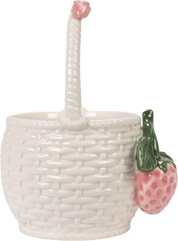 Creative Co-Op Stoneware Strawberry Basket Container in Kuwait