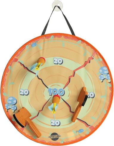 Aurora® Toys Engaging Sportling™ مجموعة فأس + مجموعة رمي السهام - نشاط بدني - متعة طويلة الأمد - برتقالية 18.5 بوصة in Kuwait