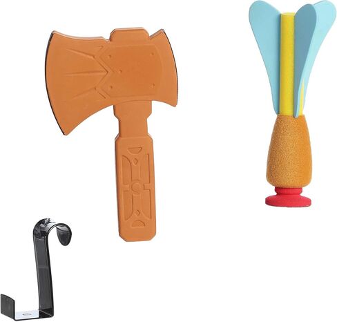 Aurora® Toys Engaging Sportling™ مجموعة فأس + مجموعة رمي السهام - نشاط بدني - متعة طويلة الأمد - برتقالية 18.5 بوصة in Kuwait