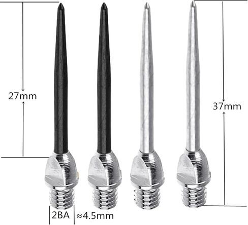 Steel Dart Tips – Premium Dart Flight Accessories for Steel Tip Darts with Points, Replacement Wrench, O-Rings, Sharpening Stone in Kuwait