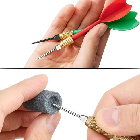 Steel Dart Tips – Premium Dart Flight Accessories for Steel Tip Darts with Points, Replacement Wrench, O-Rings, Sharpening Stone in Kuwait