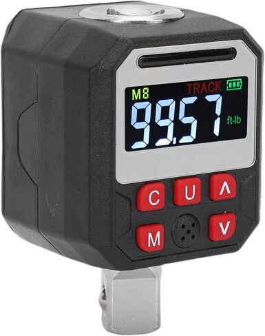 محول عزم الدوران الرقمي 1/2 محرك، محول مفتاح عزم الدوران، عداد رقمي مع طنان، إشعار فلاش LED و9 قيم محددة مسبقًا، مثالي للسيارات والصيانة الصناعية in Kuwait