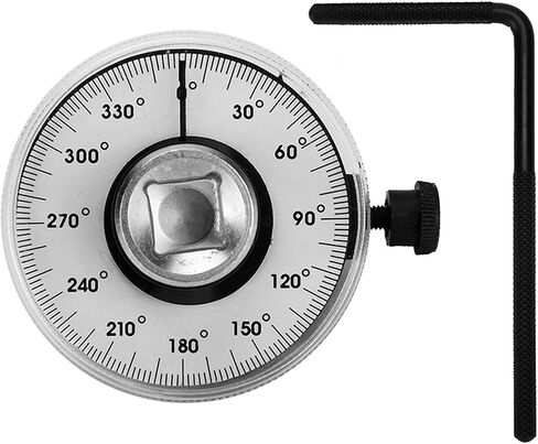 Adjustable 1/2" Drive Torque Angle Gauge Wrench Set, Steel Construction, 2 - Pack - Accurate Degree Dial, Holding Rod Stability, Garage and Car Repair Tool in Kuwait