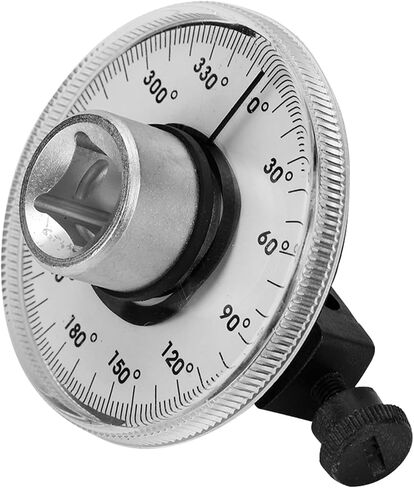 Adjustable 1/2" Drive Torque Angle Gauge Wrench Set, Steel Construction, 2 - Pack - Accurate Degree Dial, Holding Rod Stability, Garage and Car Repair Tool in Kuwait
