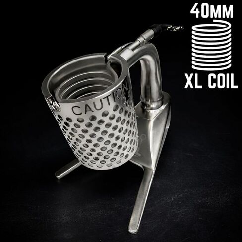 MiniNail Coil Caddy (40mm) – Universal Electric Quartz Heater Kit with Micro Controller Box, 89W Low Power Draw & Power Cord (Black) in Kuwait
