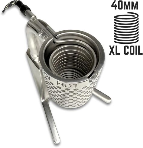 MiniNail Coil Caddy (40mm) – Universal Electric Quartz Heater Kit with Micro Controller Box, 89W Low Power Draw & Power Cord (Black) in Kuwait