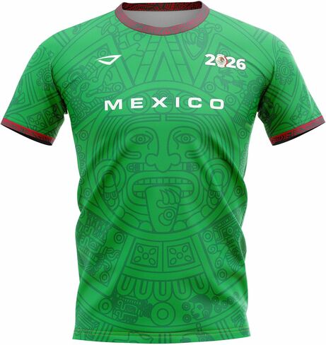 قميص 3N2 Mexico Fan - تي شيرت داعم لكرة القدم خفيف الوزن وجيد التهوية ليوم اللعب والتدريب والملابس الكاجوال (للجنسين) in Kuwait