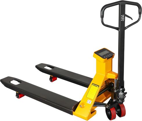 شاحنة البليت بمقياس APOLLOLIFT، شاحنات رافعة البليت اليدوية الهيدروليكية بسعة 5500 رطل، شوكات مقاس 27.7 بوصة × 45 بوصة in Kuwait