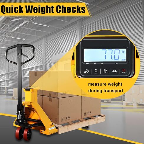 شاحنة البليت بمقياس APOLLOLIFT، شاحنات رافعة البليت اليدوية الهيدروليكية بسعة 5500 رطل، شوكات مقاس 27.7 بوصة × 45 بوصة in Kuwait