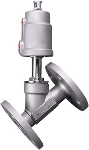 DN80 Stainless Steel Flanged Pneumatic Angle Seat Valve(Closed,Single) in Kuwait