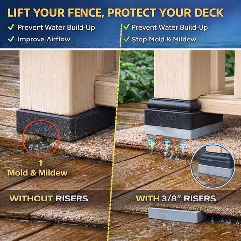 Pangda 32 Pcs Pontoon Fence Riser Kit Pontoon Boat Rail Spacers for Rising Boat Railing Nylon Gray Eliminate Pooling Water on the Deck in Kuwait