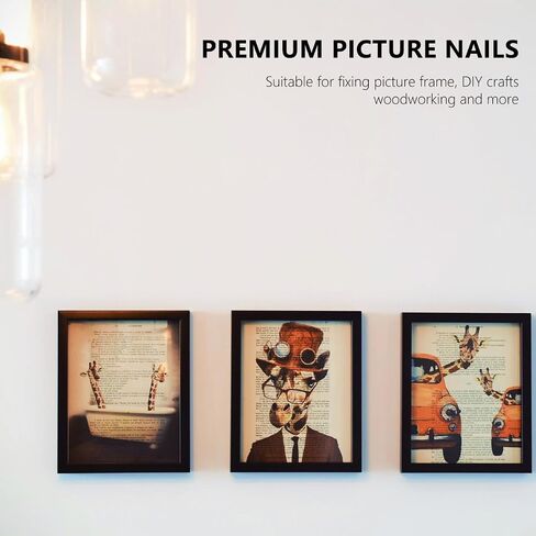 Gadpiparty 60Pcs Copper Picture Nails for Hanging Pictures and DIY Crafts Lightweight Head Studs 0.98In for Drywall Fixing with Storage Box in Kuwait