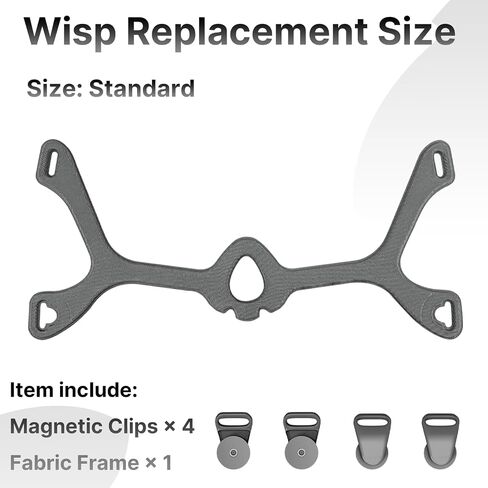CPAP Headgear Frame with Magnetic Clips for Wisp Nasal Mask, Compatible Headgear and Frame for Wisp Replacement Set, CPAP/Bipap Supplies and Accessories. in Kuwait