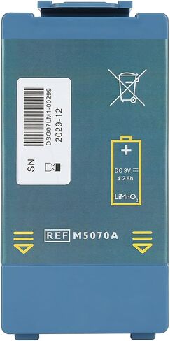 AED Battery Exchange M5070A Replacement Battery, M5066A, M5068A Compatible with Defibrillator Home AED Replace Battery - 9V 4200mAh in Kuwait