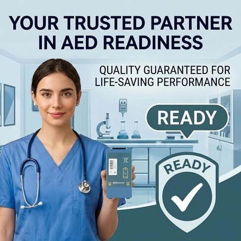 AED Battery Exchange M5070A Replacement Battery, M5066A, M5068A Compatible with Defibrillator Home AED Replace Battery - 9V 4200mAh in Kuwait