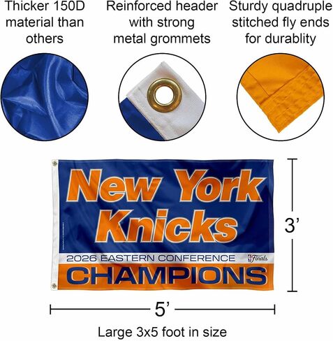 New York Knicks 2026 Finals Bound Conference Champions Banner Flag in Kuwait