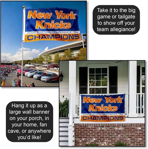 New York Knicks 2026 Finals Bound Conference Champions Banner Flag in Kuwait