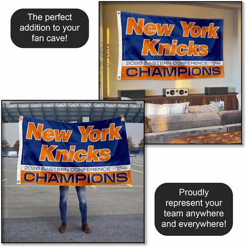 New York Knicks 2026 Finals Bound Conference Champions Banner Flag in Kuwait