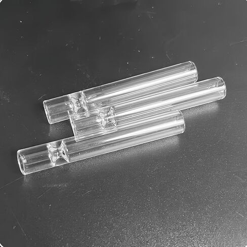 6 Pcs of Borosilicate Glass Tubes, 4 Inches Long/12 mm Outer Diameter/2 mm Thick-Walled Tubes, With 2 Cleaning Brushes, Blown Gglass Tubes in Kuwait