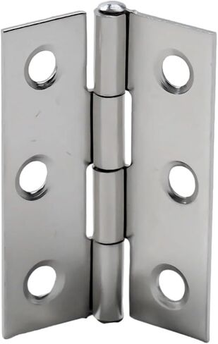 Stainless Steel Door Flat Hinge Cabinet Doors Windows Wooden Box Home Furniture Hardware Accessories 10Pcs in Kuwait