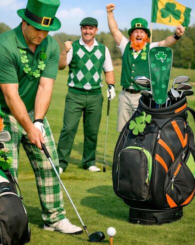 Big Teeth Golf Driver Headcover Irish Luck Driver Head Cover, Clover Golf Driver Head Covers Fits Up to 460cc Driver Cover, Golf Head Covers for Woods and Driver Green Color in Kuwait