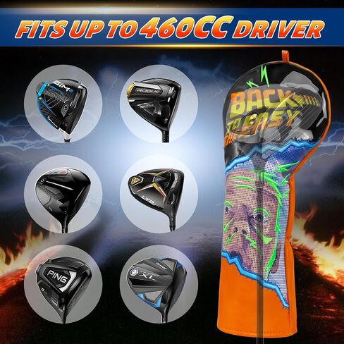 Golf Club Head Cover Golf Head Cover Driver Headcover Fairway Wood Headcover Hybrid Club Head Cover Back to The Easy in Kuwait